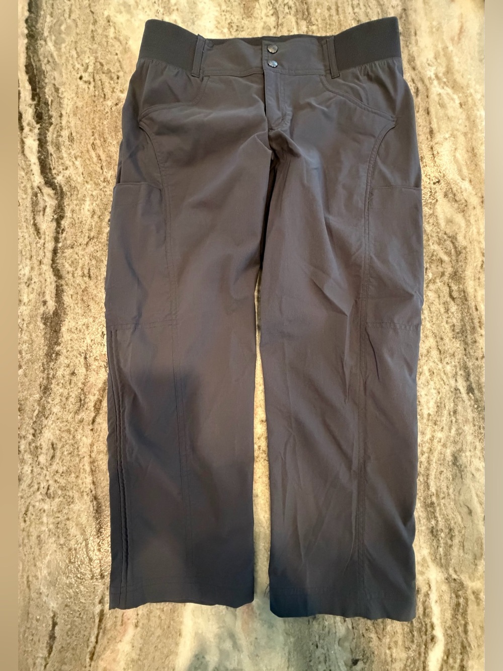 Title Nine Recycled Clamber 2.0 Hiking Capris Size 6 Style TN-530963 Gray EUC